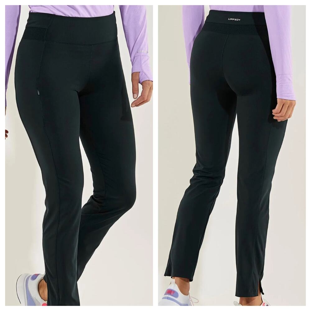 Coolibar Azora Straight Leg Active Pants UPF 50+ Sz L
